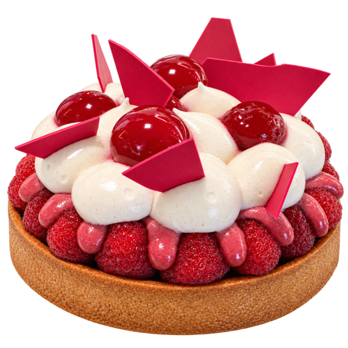 Tarte croque framboise