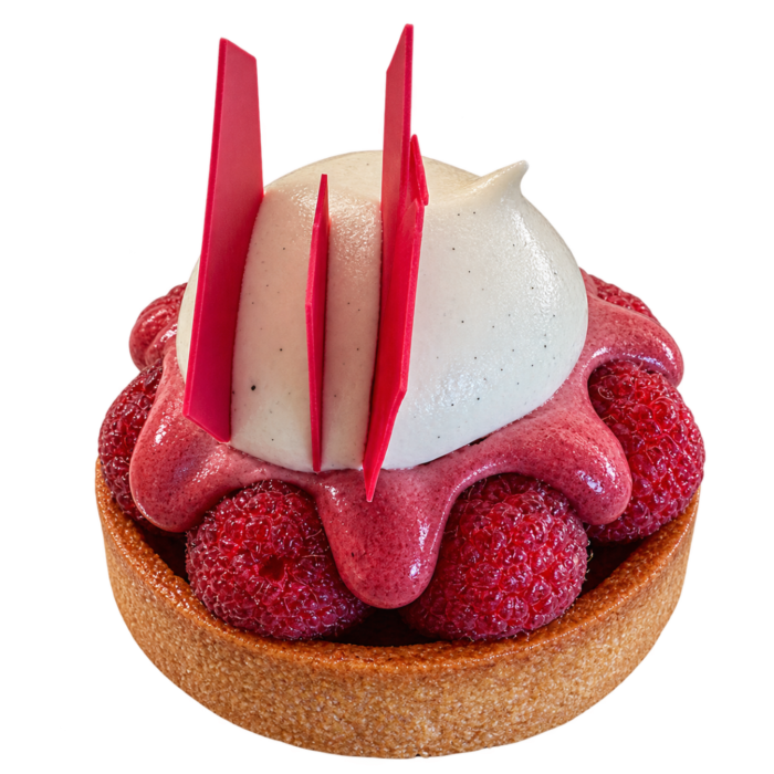 Tarte croque framboise