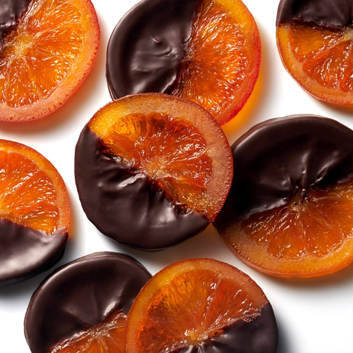 Tranches d'orange confites