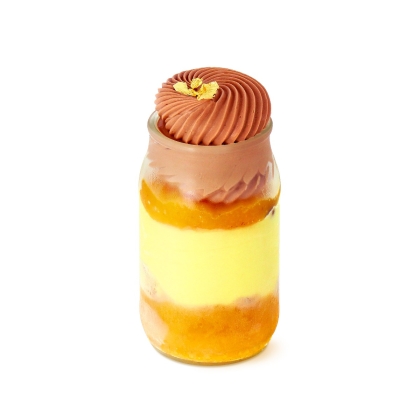 Chocolate and passionfruit glass