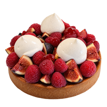 Tarte figue framboise