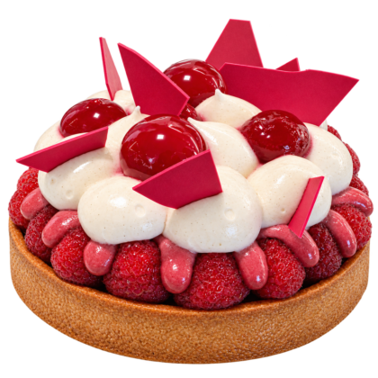 Tarte croque framboise