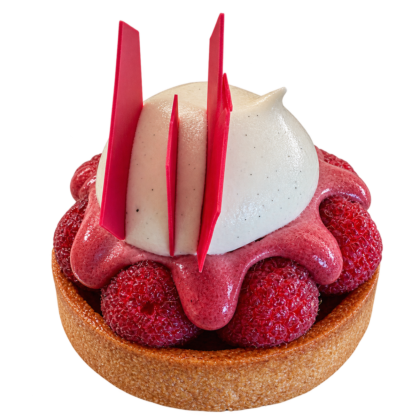 Tarte croque framboise